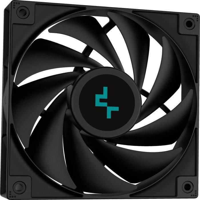Deepcool LS720S Zero Dark Sistema de Refrigeración Líquida AIO para CPU, 3 ventiladores 120mm, Negro 2