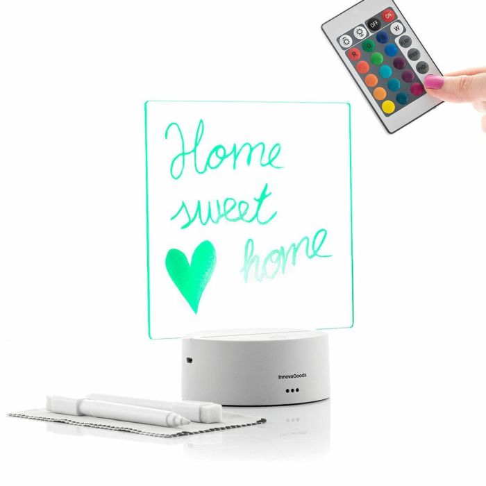 Tablero de Notas y Mensajes LED Lemo InnovaGoods 3 Tablero de Notas y Mensajes LED Lemo InnovaGoods 3