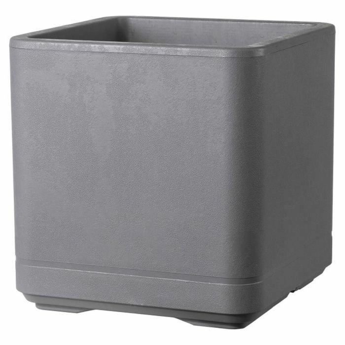 Deroma 9HN1ZSZ217 Maceta Cubo Cosmo Gris Ceniza con Autorriego y Ruedas de 38 cm Deroma 9HN1ZSZ217 Maceta Cubo Cosmo Gris Ceniza con Autorriego y Ruedas de 38 cm