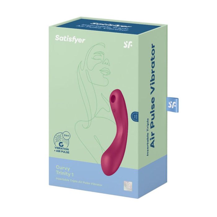 Satisfyer Curvy trinity 1 triple air pulse vibrator rojo