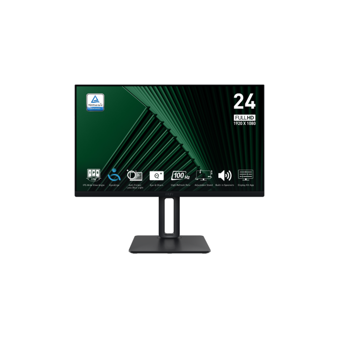 MSI Pro MP245PG Monitor 23.8" Full HD IPS LCD 1920x1080 1ms MPRT 178°/178° Ángulo de visión Negro 9S6-3PC19M-007