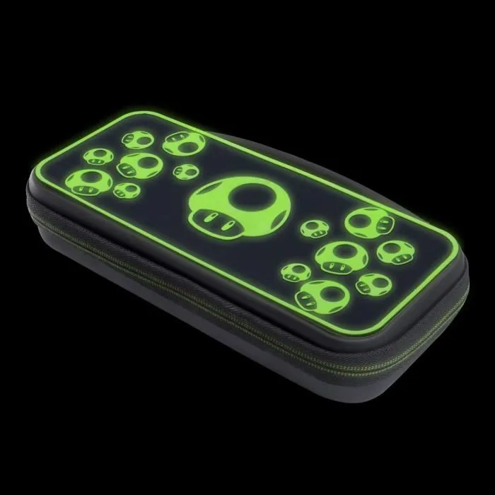 PDP Estuche de transporte PDP 1 UP Glow In The Dark para Nintendo Switch, color negro PDP0708056070076 4