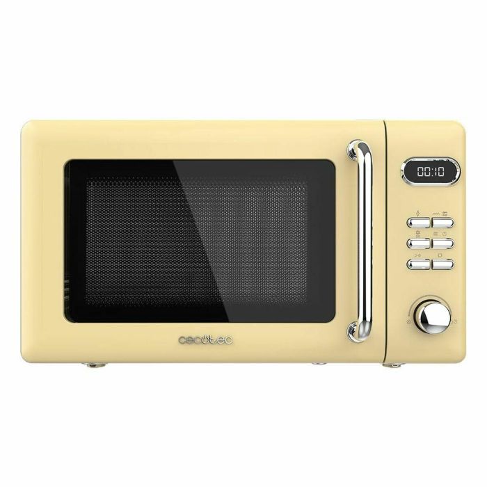 Cecotec 01713 Microondas con Grill Digital, 700W de Potencia, 20L de Capacidad, para Encimera, Color Amarillo, 8 Programas Automáticos Cecotec 01713 Microondas con Grill Digital, 700W de Potencia, 20L de Capacidad, para Encimera, Color Amarillo, 8 Programas Automáticos