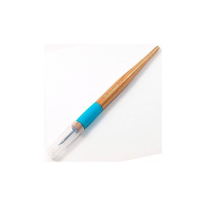 Talens Tachikawa T-40 Mango Universal De Madera Corto Para Plumillas, Con Grip De Caucho