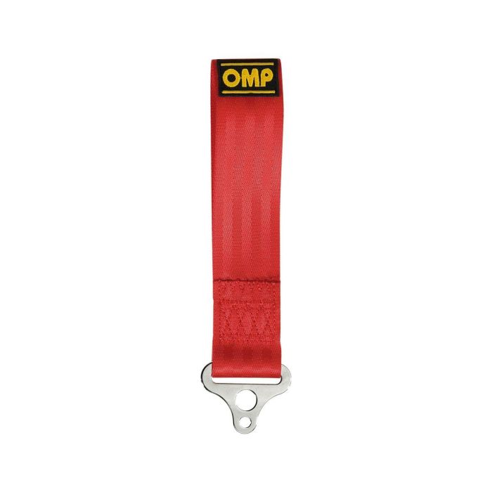 Omp OMPEB0-0578-061 Gancho de Remolque de Acero Inoxidable Rojo, Ø 100mm Interno, 270mm Largo, Anillo Ø 14mm