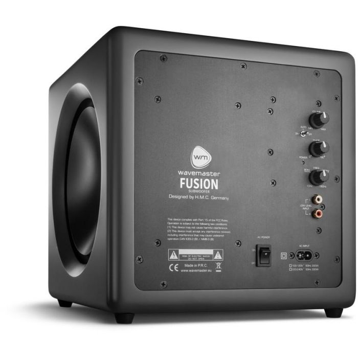 Wavemaster FUSION Subwoofer Activo 125W gris piedra - 30-180 Hz, 20cm (8") 2