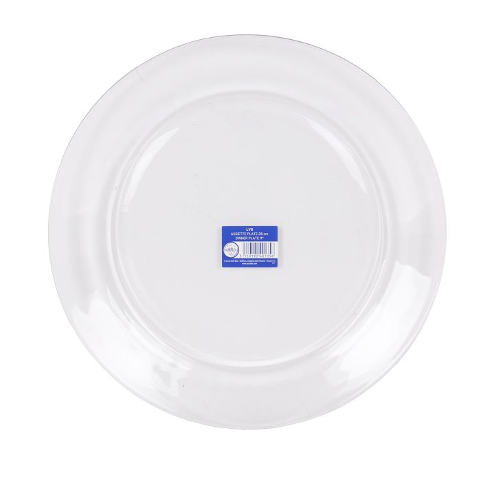 Duralex Plato Llano Transparente 28 cm Colección Lys (24 Unidades) 1
