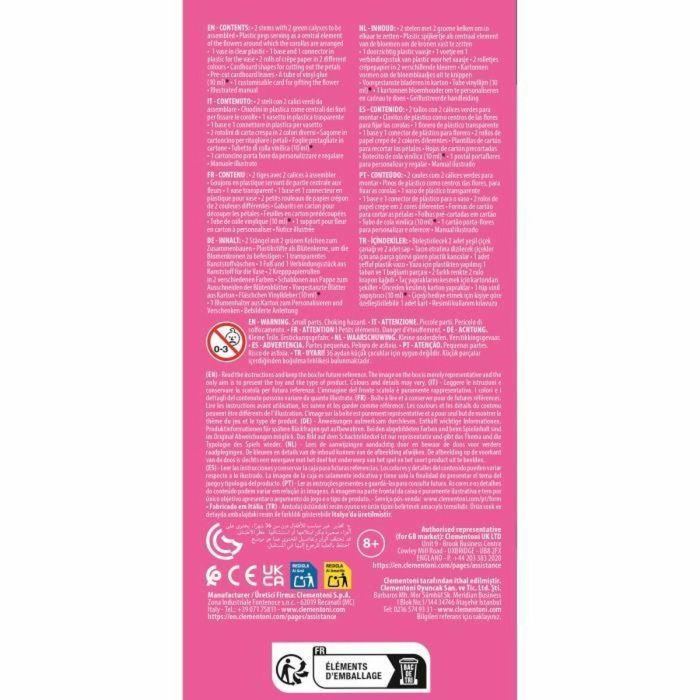 Clementoni CLE8005125188765 Crea tus flores Narciso Kit de manualidades para niños 1