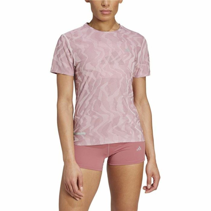 Camiseta de Manga Corta Mujer Adidas Ultimate Engineered Rosa 4 Camiseta de Manga Corta Mujer Adidas Ultimate Engineered Rosa 4