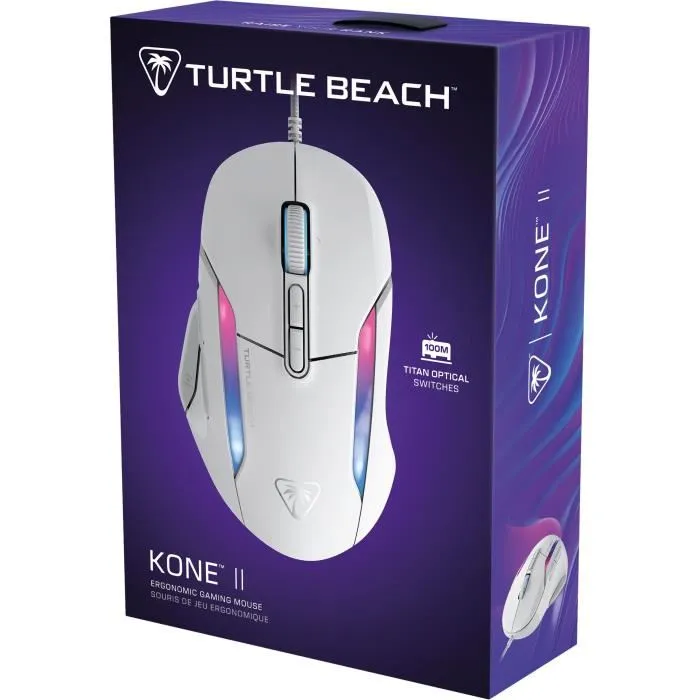 Turtle Beach Ratón Inalámbrico para Juegos Kone II Ultraligero Blanco, TUR0731855710034, 26.000 DPI, 23 Funciones Personalizables 5