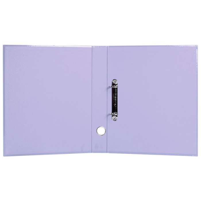 Liderpapel Carpeta de 2 Anillas 25 mm A4 Forrado Color System Lavanda con Ollao y Tarjetero 4