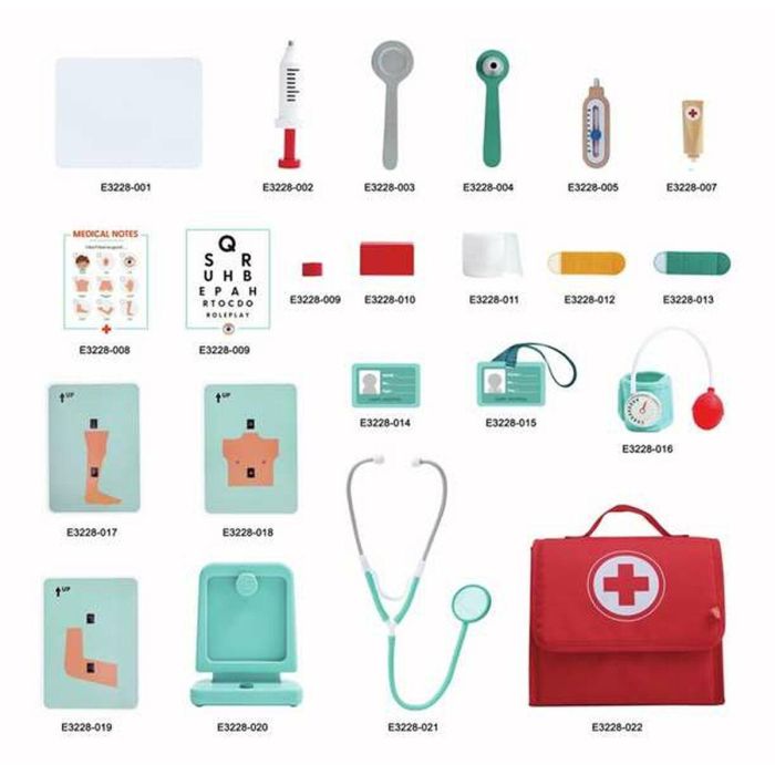 Hape Maletín Pequeño Médico Doctor Set de Juguete para Niños y Niñas | Juego de Imitación para Edades 3 a 8 años 2 Hape Maletín Pequeño Médico Doctor Set de Juguete para Niños y Niñas | Juego de Imitación para Edades 3 a 8 años 2