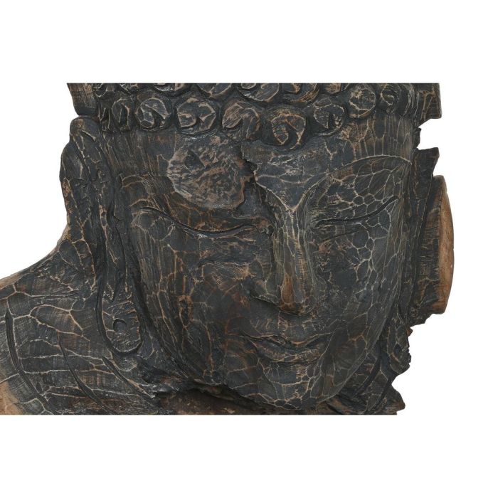 DKD Home Decor Escultura de Teca Tallada Natural, 135x25x47 cm, Colección Indonesia - Pieza Única 4