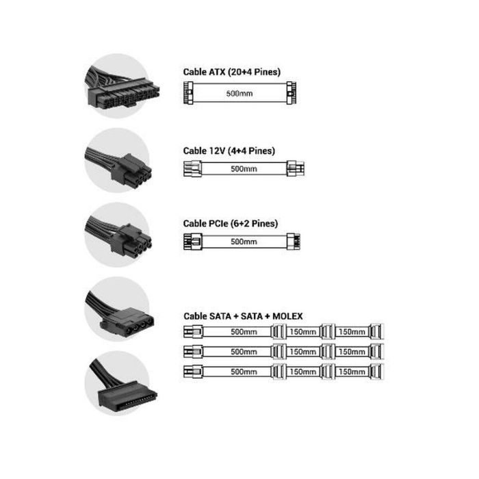 Fuente de Alimentación CoolBox COO-FAPW2-750 750 W CE - RoHS 1