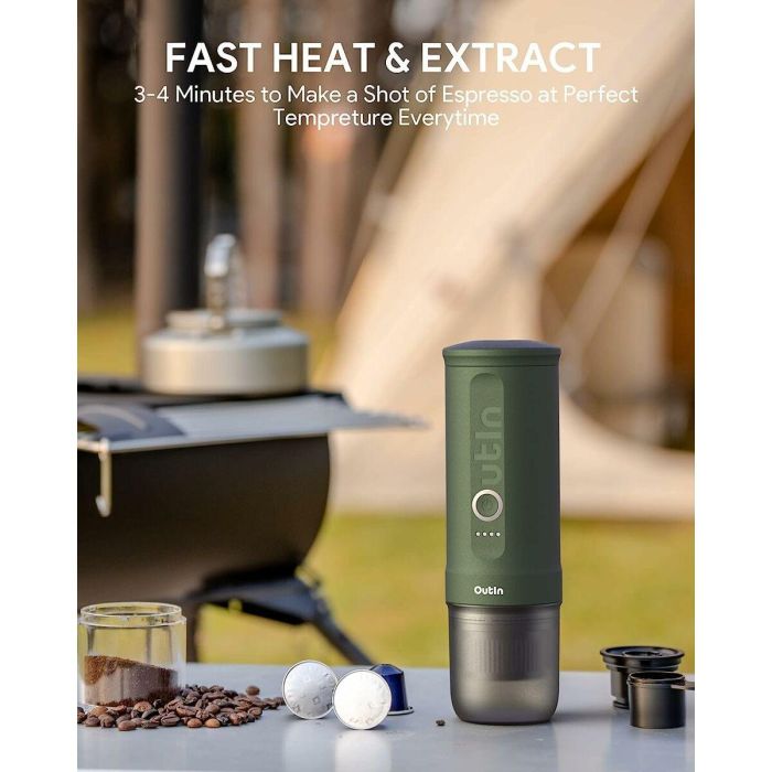 Cafetera Express Outin NESPRESSO Verde 3