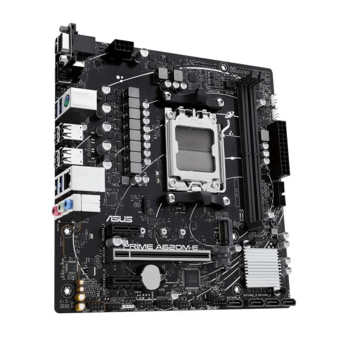 Asus Prime A620M - E - Csm Socket AM5, Compatible con AMD Ryzen 9000, 8000, 7000 Series, Chipset AMD A620 2