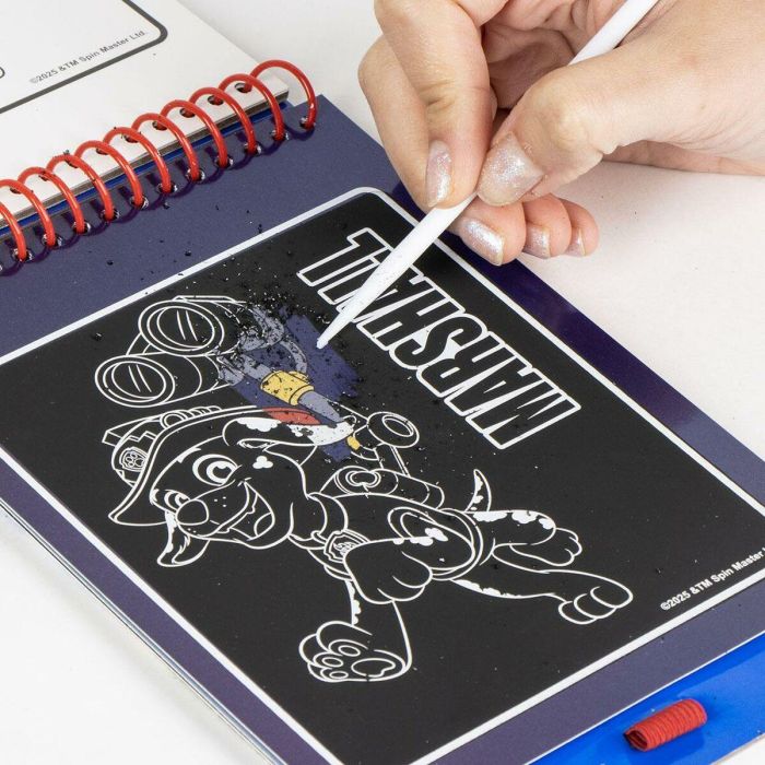 Cerdá Set de Papelería Scratch Book Paw Patrol Azul para Niños +3 Años, Medidas 14 x 20.5 x 1 cm 2