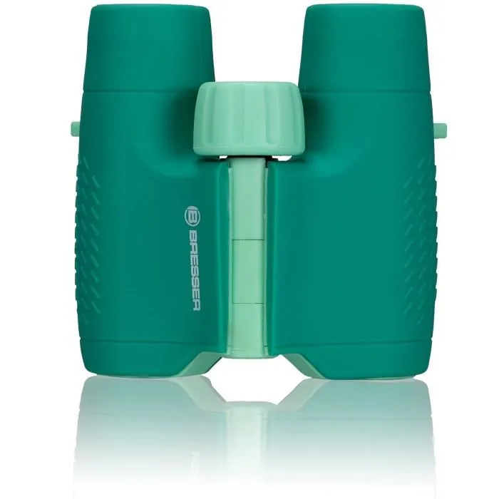 Bresser Prismáticos Junior 4007922069586 para Niños, Robustos, Ergonómicos, Aumento 6x, Verde 4