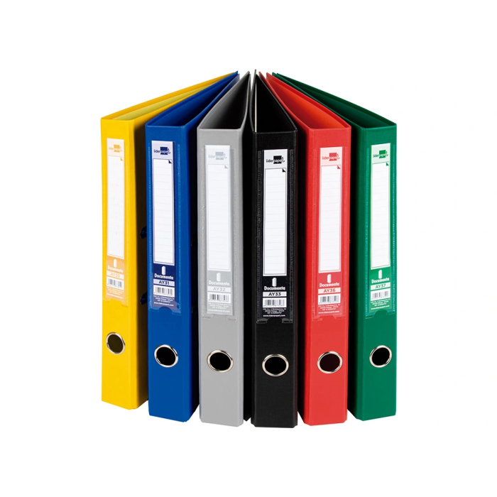 Liderpapel Archivador de palanca Documenta Folio PVC Rado Lomo 52 mm Colores Surtidos Classic 3