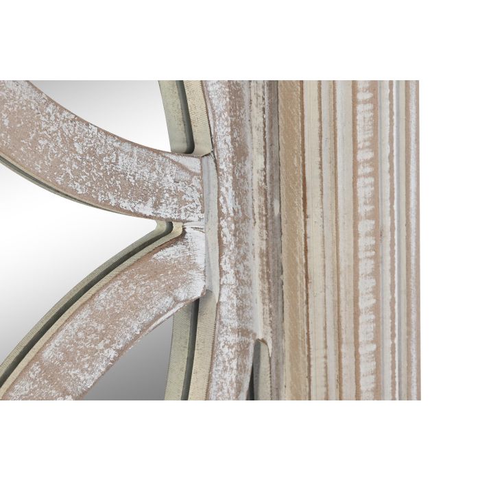 DKD Home Decor Espejo Indio Blanco Tipo Ventana de MDF y Cristal 180x60x2.5 cm 2