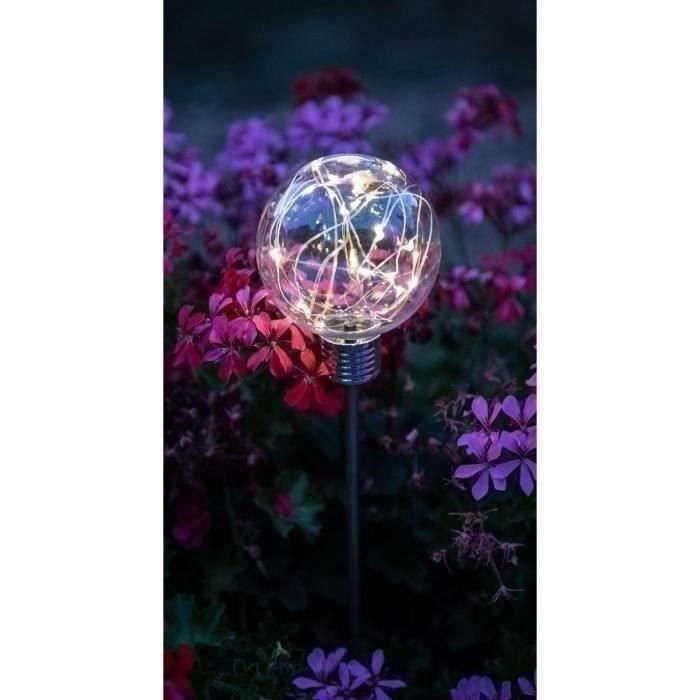 Borde solar - Bombilla GARDEN ID - Ø8 h70 cm - Autonomía 6 a 8 horas - Botón encendido/apagado - Batería AAA recargable 1 Borde solar - Bombilla GARDEN ID - Ø8 h70 cm - Autonomía 6 a 8 horas - Botón encendido/apagado - Batería AAA recargable 1