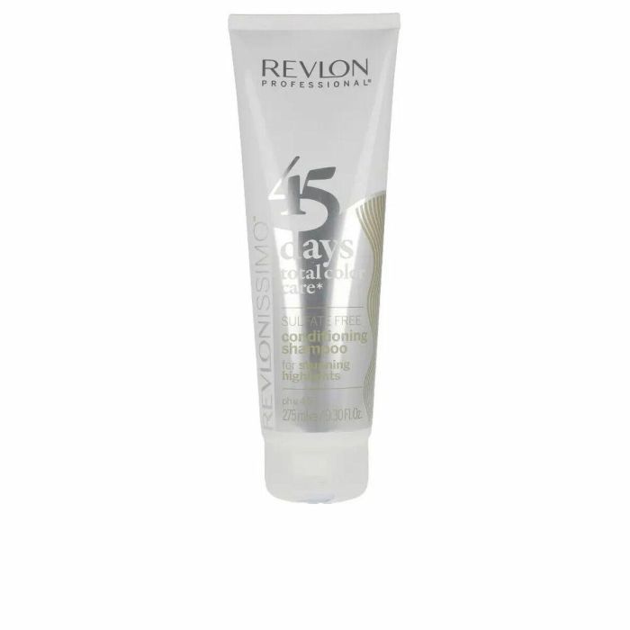 Revlon 45 DAYS Champú y Acondicionador 2 en 1 Cabello Rubio, con Mechas y Canas - Protege Color e Hidrata 275 ml 0 Revlon 45 DAYS Champú y Acondicionador 2 en 1 Cabello Rubio, con Mechas y Canas - Protege Color e Hidrata 275 ml 0
