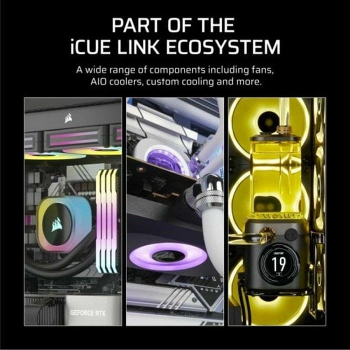 Corsair iCUE LINK RX120 MAX Ventilador Caja, Triple Fan Kit, CO-9051042-WW, 120mm 16