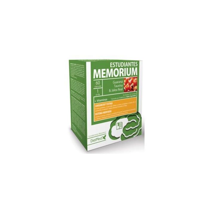DIETMED Memorium Estudiantes 60 Cápsulas - Aumenta el rendimiento físico y psíquico, concentración y energía