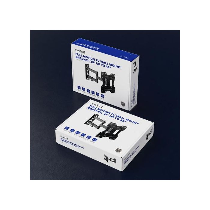 Ewent EW1522 Soporte de Pared Multidireccional EasyTurn para TV 13-42" VESA 75-200mm Inclinable Giratorio Negro 2 Ewent EW1522 Soporte de Pared Multidireccional EasyTurn para TV 13-42" VESA 75-200mm Inclinable Giratorio Negro 2