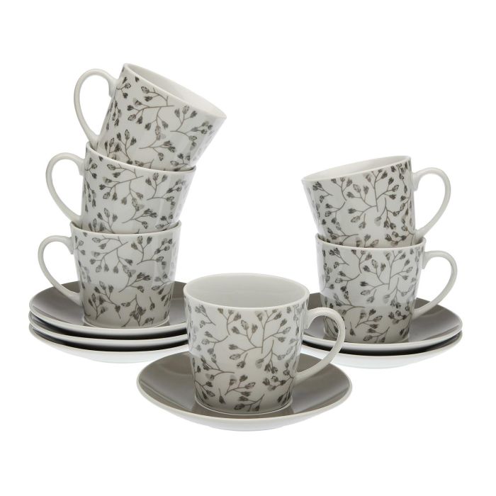 Set 6 Tazas Té Oxford Versa 9X14CM (2 Unidades) Set 6 Tazas Té Oxford Versa 9X14CM (2 Unidades)