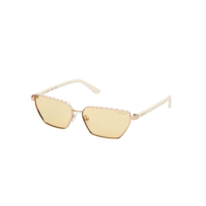 Guess Gafas GU00106 21E Gafas de Sol para Mujer, Montura Metal Blanca y Cristales Marrón, 59 mm 4 Guess Gafas GU00106 21E Gafas de Sol para Mujer, Montura Metal Blanca y Cristales Marrón, 59 mm 4