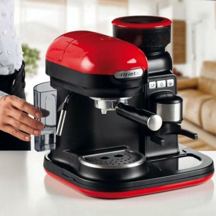 Cafetera Express de Brazo Ariete 1318 15 bar 1080 W Rojo 4