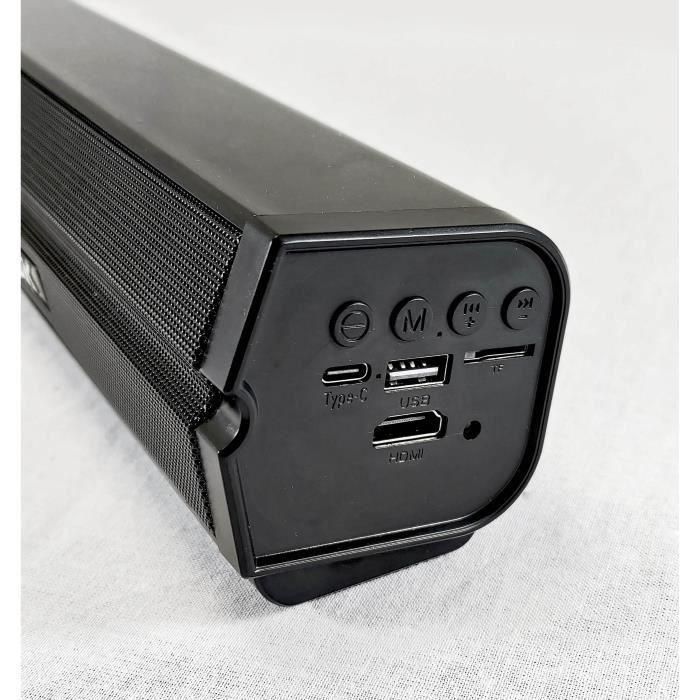 Barra de sonido con luz - INOVALLEY - BS11 -60W - LED - Bluetooth V5.0 - HDMI - USB 2.0 - micro SD - FM - Batería 2400mAh 2 Barra de sonido con luz - INOVALLEY - BS11 -60W - LED - Bluetooth V5.0 - HDMI - USB 2.0 - micro SD - FM - Batería 2400mAh 2