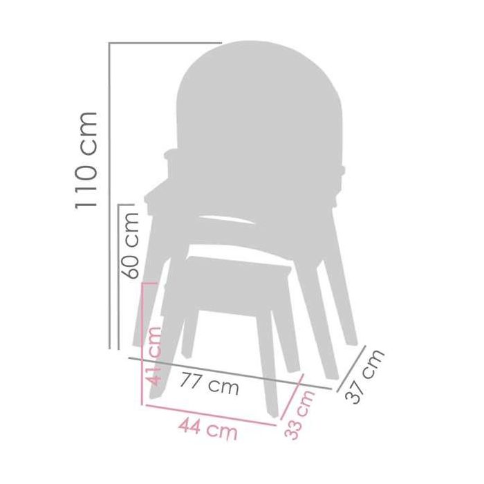 Tocador de madera niza XL 62x38x110cm 4