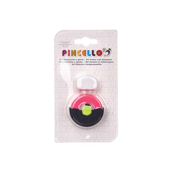 Set Sacapuntas Redondas Goma Borrar Surtidos Pincello 9X16CM (24 Unidades) 2 Set Sacapuntas Redondas Goma Borrar Surtidos Pincello 9X16CM (24 Unidades) 2