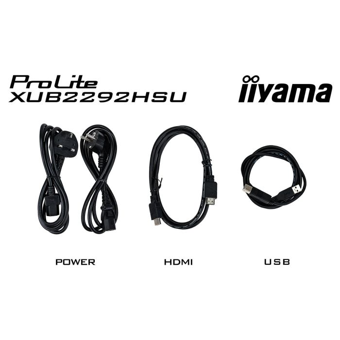 Iiyama ProLite XUB2292HSU-B6 Monitor 21.5" Full HD IPS 100Hz 0.4ms Mate Negro Altavoces Pivotante 6