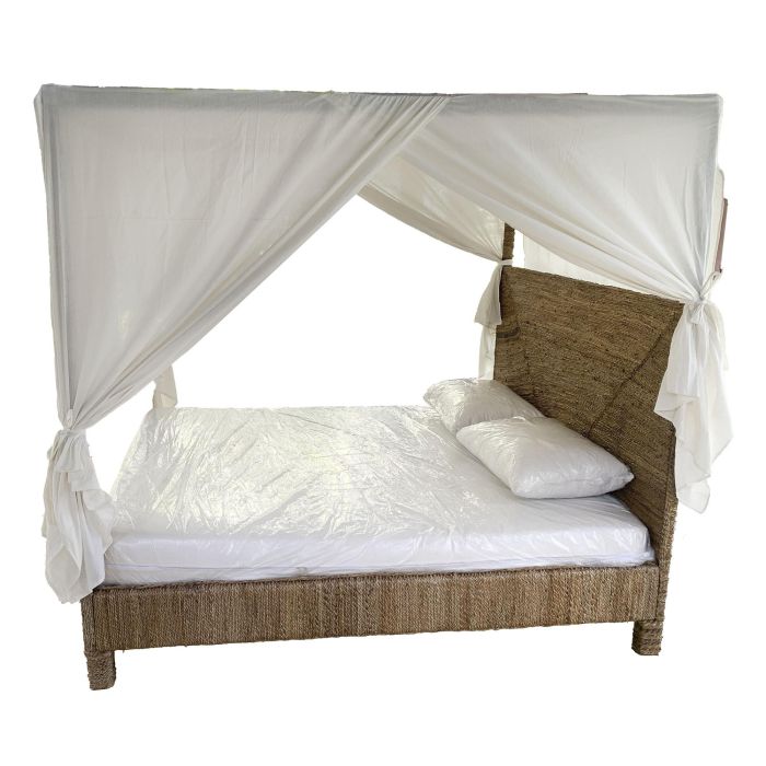 DKD Home Decor Cama Banana 1c25 188 x 198 x 209 cm Fibra de banana y Teca 3