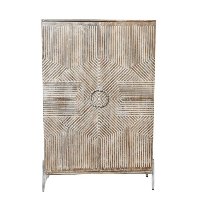 Armario Home ESPRIT Blanco Madera de mango 85 x 38 x 134 cm 4