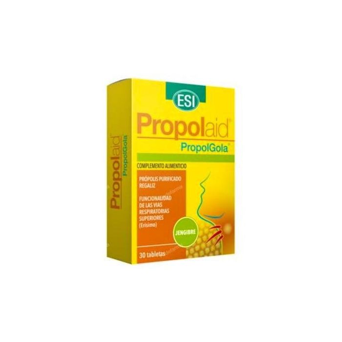 Propolaid Propolgola Jengibre Comprimidos para Vías Respiratorias Superiores 30 Unidades
