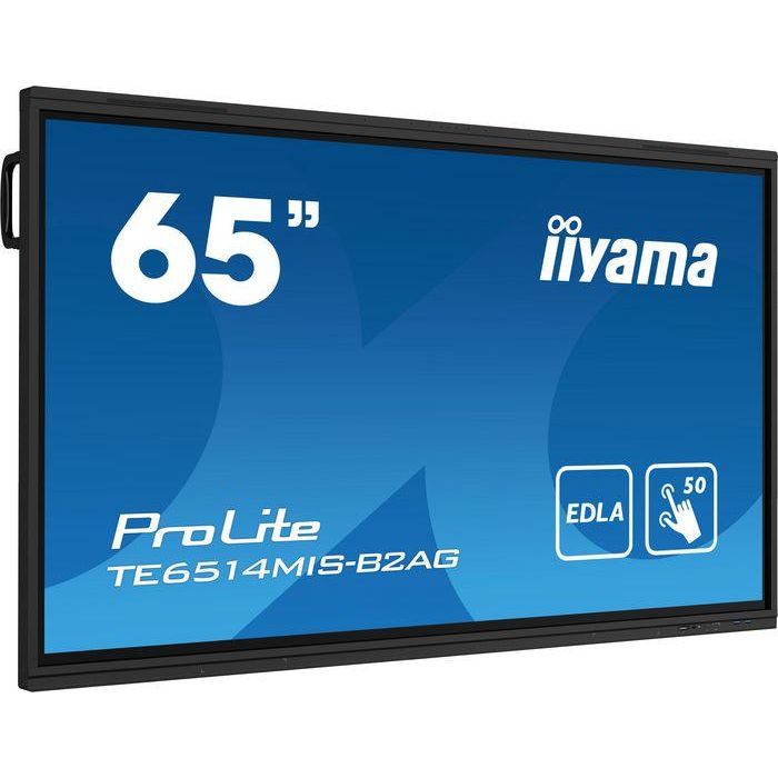 iiyama PROLITE TE6514MIS-B2AG Pantalla plana para señalización digital 165,1 cm (65") LCD Wifi 435 cd / m² 4K Ultra HD Negro Pantalla táctil Procesador incorporado Android 24/7 1 iiyama PROLITE TE6514MIS-B2AG Pantalla plana para señalización digital 165,1 cm (65") LCD Wifi 435 cd / m² 4K Ultra HD Negro Pantalla táctil Procesador incorporado Android 24/7 1