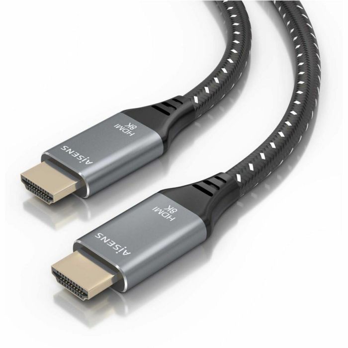 AISENS - CABLE HDMI V2.1 ULTRA ALTA VELOCIDAD / HEC 8K@60HZ 48GBPS, A/M-A/M, GRIS/NEGRO, 10M 12 AISENS - CABLE HDMI V2.1 ULTRA ALTA VELOCIDAD / HEC 8K@60HZ 48GBPS, A/M-A/M, GRIS/NEGRO, 10M 12