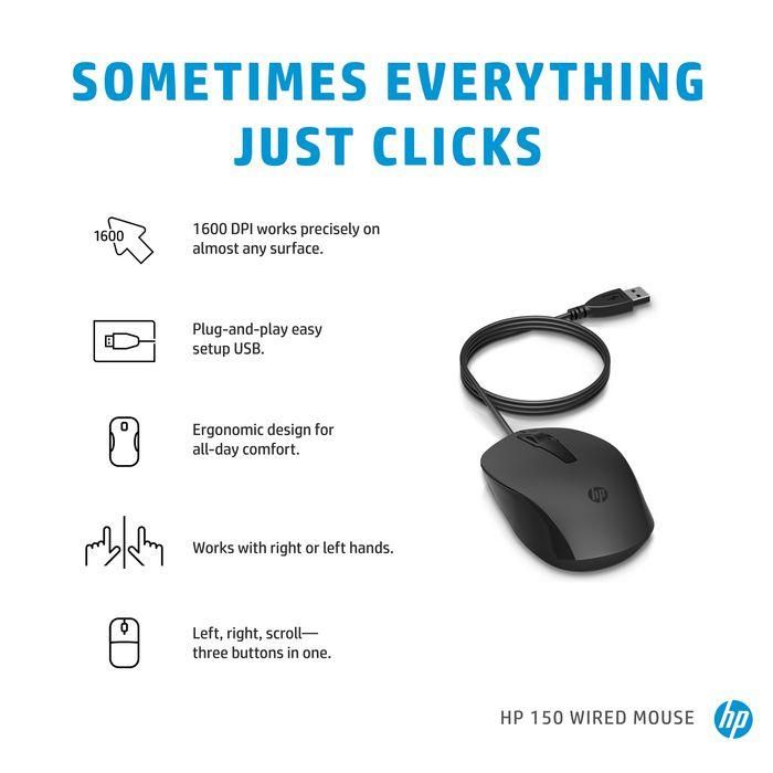 HP 150 Wired Mouse 7 HP 150 Wired Mouse 7