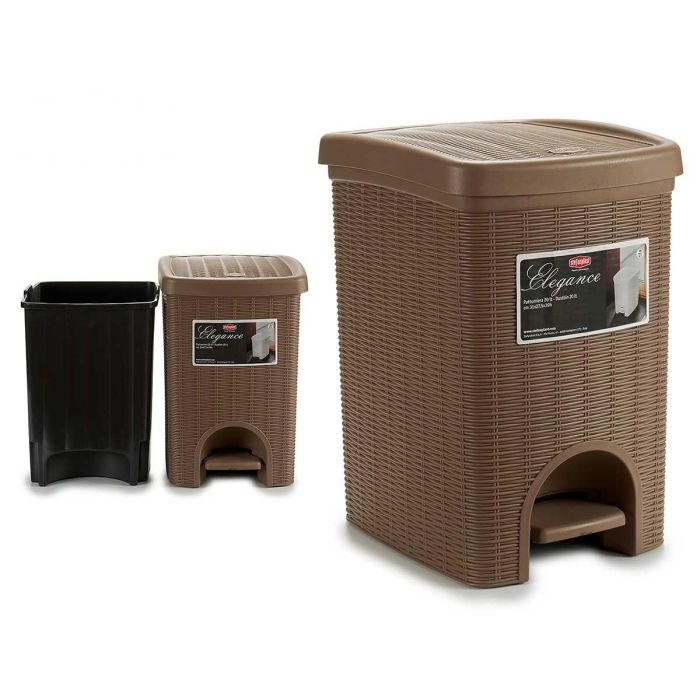 Papelera Elegance Grande Beige 20L Stefanplast 27.5x38.5x31 cm plástico marrón con pedal (6 Unidades) Papelera Elegance Grande Beige 20L Stefanplast 27.5x38.5x31 cm plástico marrón con pedal (6 Unidades)