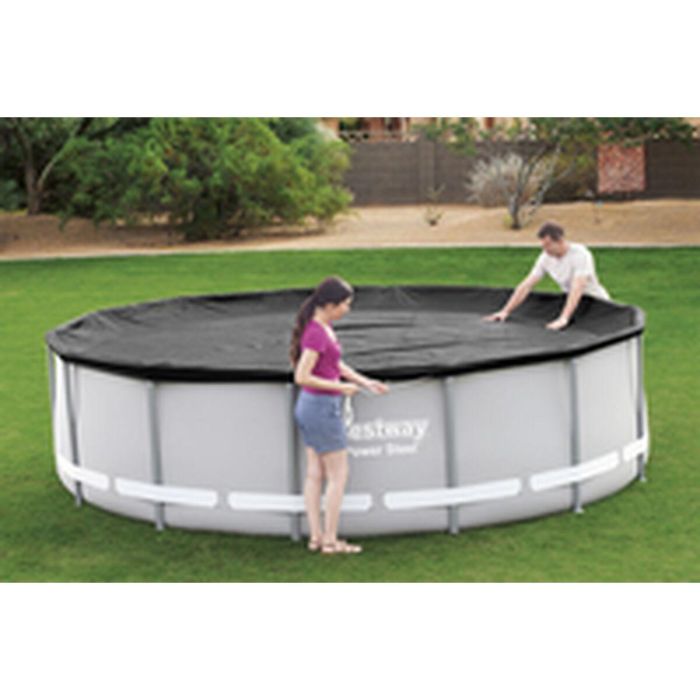 Cubrepiscinas Bestway Ø 427 cm Negro 16