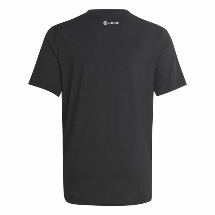 Camiseta de Manga Corta Infantil Adidas Icons Negro 4 Camiseta de Manga Corta Infantil Adidas Icons Negro 4