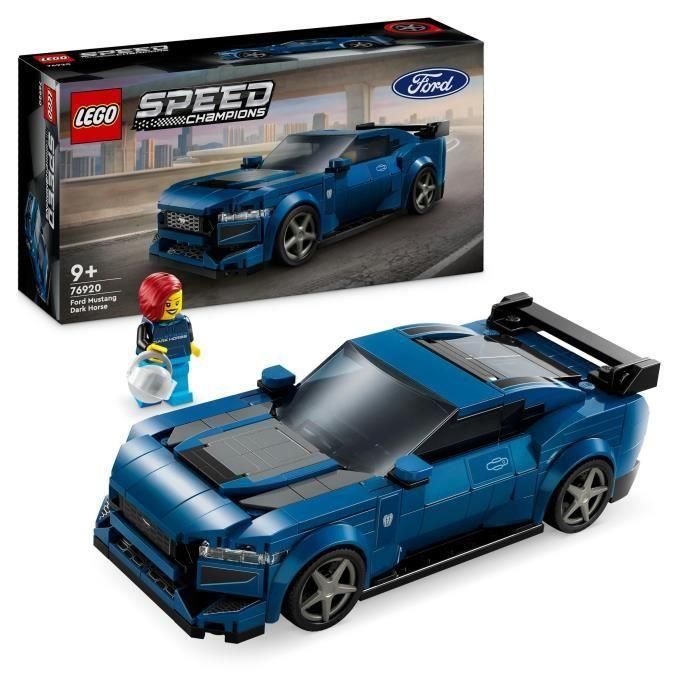 LEGO 76920 Speed Champions Ford Mustang Dark Horse, Set de Construcción de Coche Deportivo para Niños