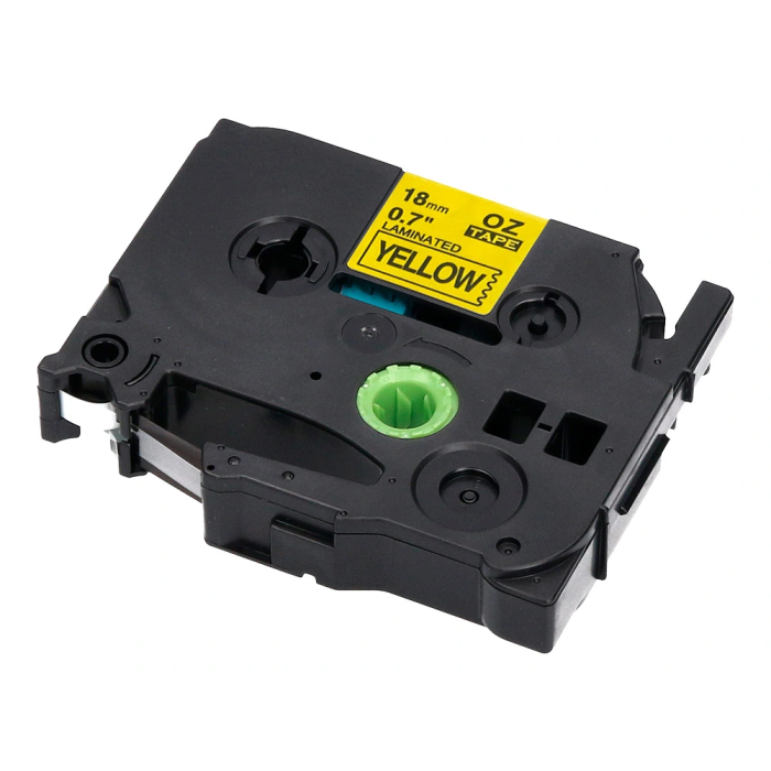 Q-connect Cinta Tze-641 Amarillo-Negro 18mm Longitud 8m Compatible Brother Consumible Rotuladora 100x20x70mm 5