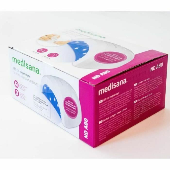 Medisana ND A80 Secador de Uñas UV LED 2 en 1 para Geles y Barnices, Temporizadores, 2 Intensidades, Apagado Automático 2 Medisana ND A80 Secador de Uñas UV LED 2 en 1 para Geles y Barnices, Temporizadores, 2 Intensidades, Apagado Automático 2