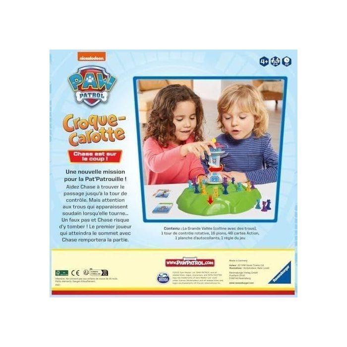 Carrot Crunch Paw Patrol, Juego de Sendero Divertido, A partir de 4 años, 22385, Versión en Francés, Ravensburger 3 Carrot Crunch Paw Patrol, Juego de Sendero Divertido, A partir de 4 años, 22385, Versión en Francés, Ravensburger 3