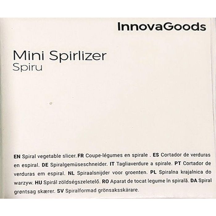 Cortador de Verduras en Espiral Spiru InnovaGoods 6 Cortador de Verduras en Espiral Spiru InnovaGoods 6